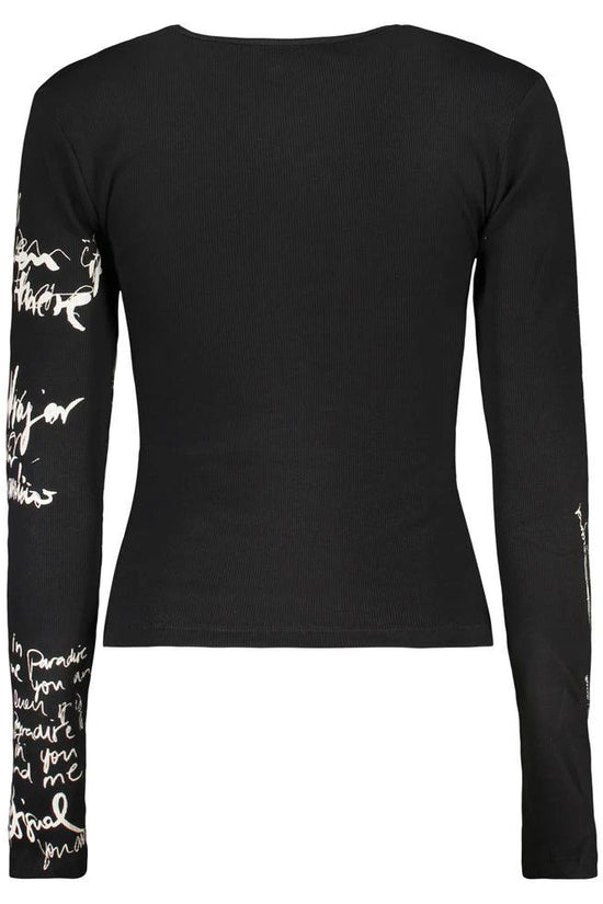 Desigual Schwarzer Damen-Strickpullover aus Baumwolle by Desigual