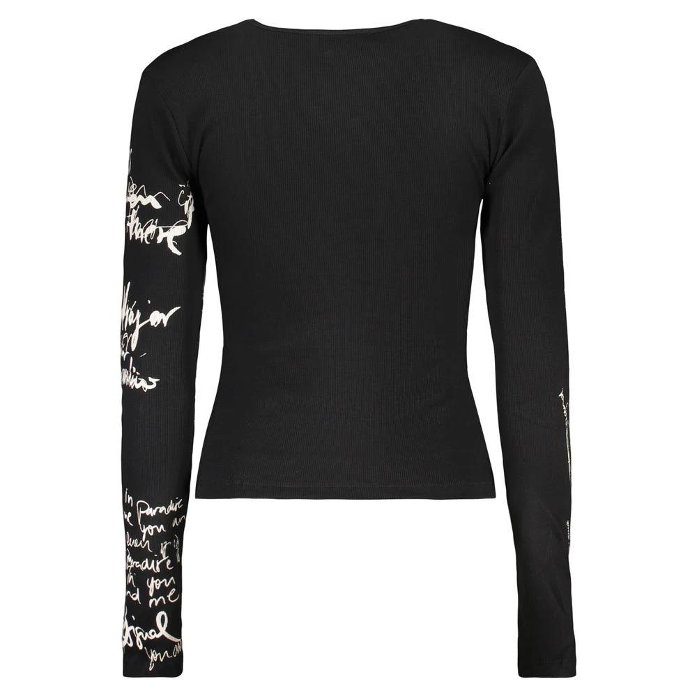 Desigual Schwarzer Damen-Strickpullover aus Baumwolle by Desigual