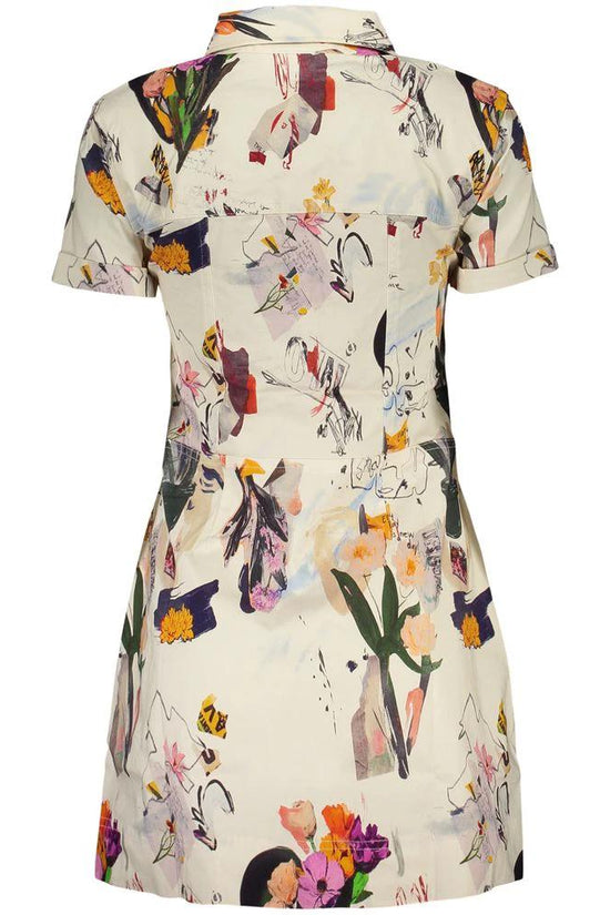 Desigual Bianco Poliammide Damenkleid by Desigual