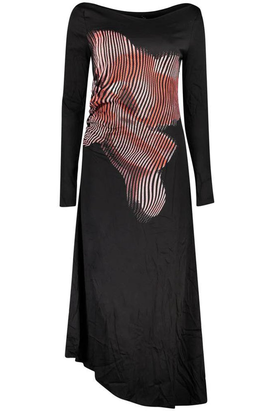 Desigual Schwarzes Damenkleid aus Viskose by Desigual