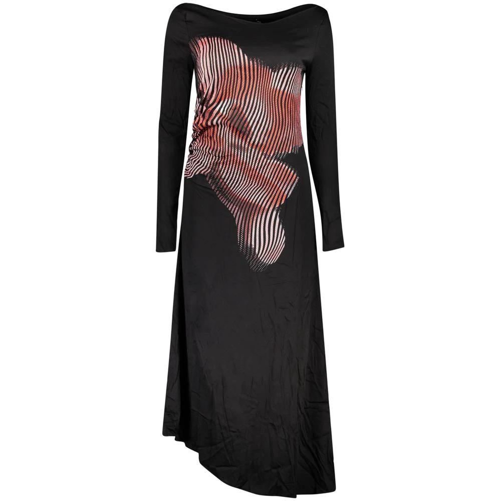 Desigual Schwarzes Damenkleid aus Viskose by Desigual