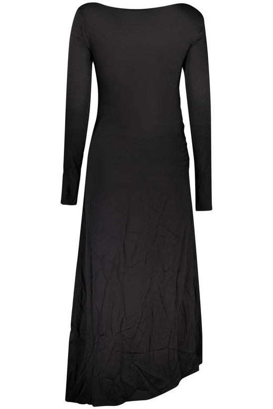 Desigual Schwarzes Damenkleid aus Viskose by Desigual