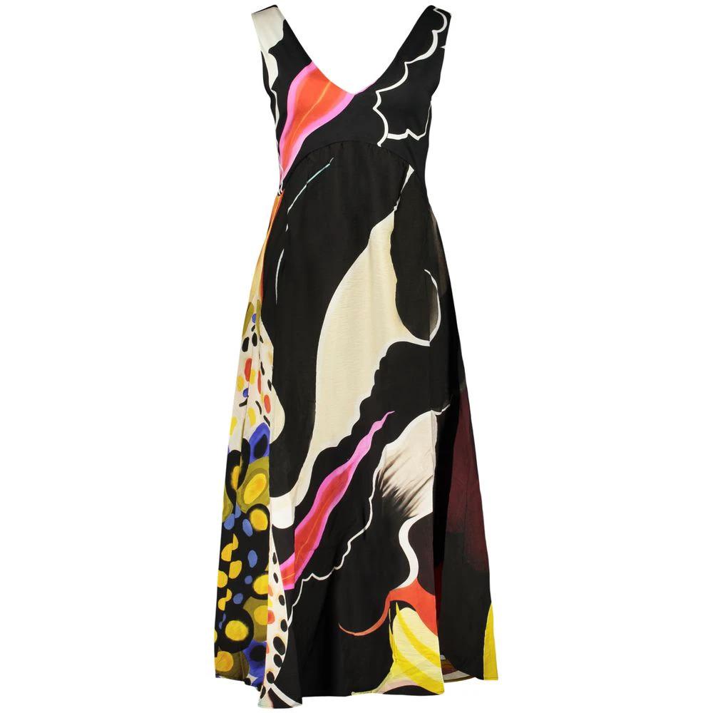 Desigual Schwarzes Damenkleid aus Viskose by Desigual