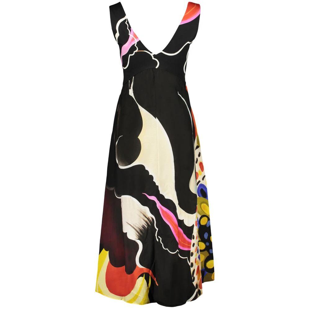 Desigual Schwarzes Damenkleid aus Viskose by Desigual