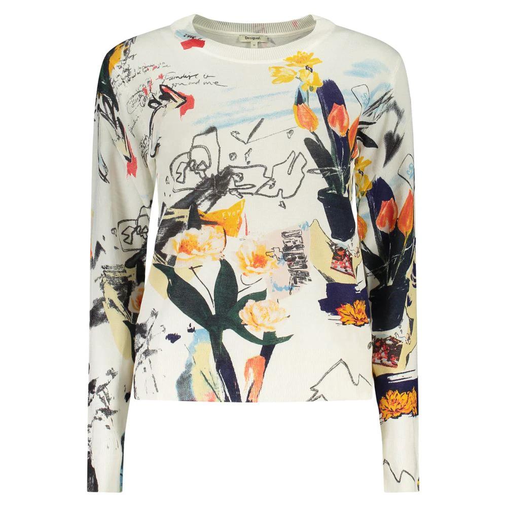 Desigual Weißes Damen-T-Shirt aus Viskose by Desigual