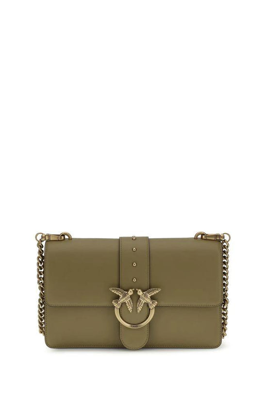 PINKO Bicolor Calf Leather Bos Taurus Schultertasche by PINKO