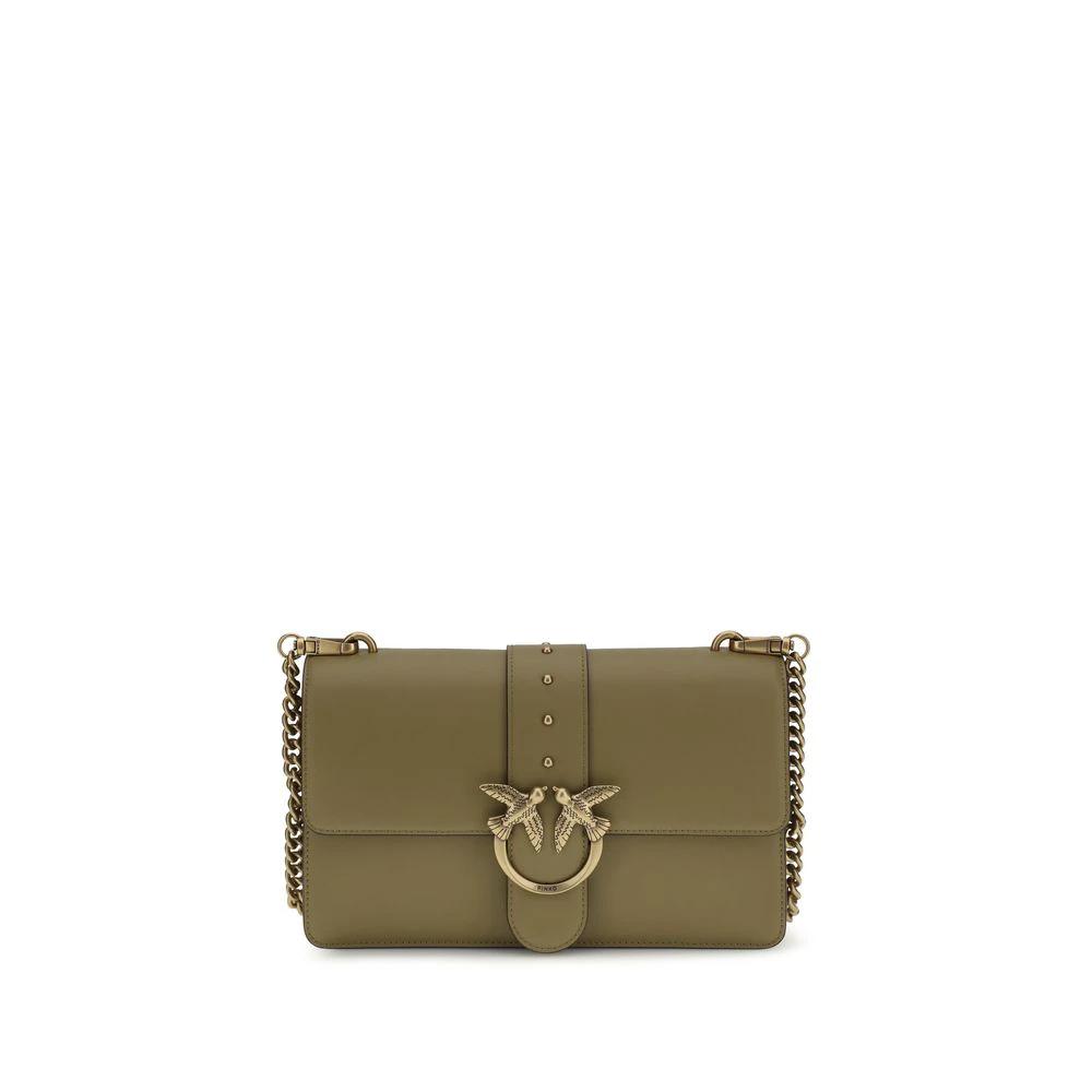 PINKO Bicolor Calf Leather Bos Taurus Schultertasche by PINKO