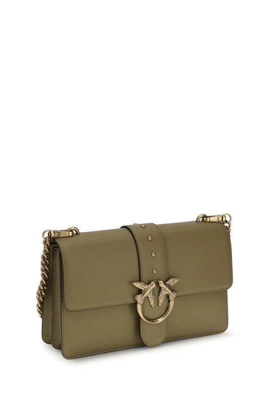 PINKO Bicolor Calf Leather Bos Taurus Schultertasche by PINKO
