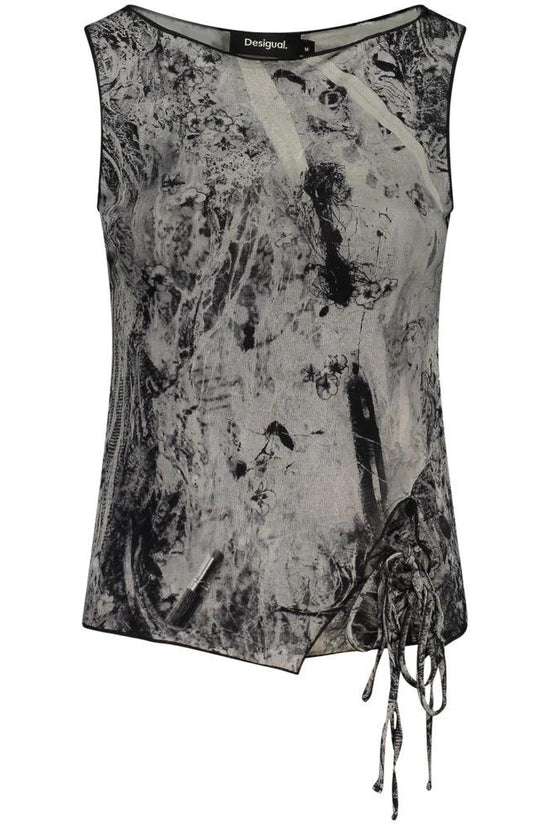 Desigual Schwarze Tanktops aus Elasthan by Desigual