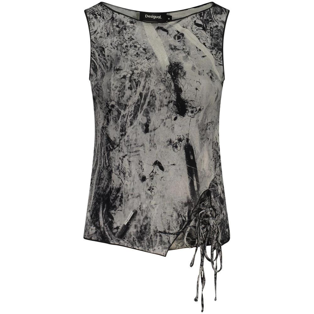 Desigual Schwarze Tanktops aus Elasthan by Desigual