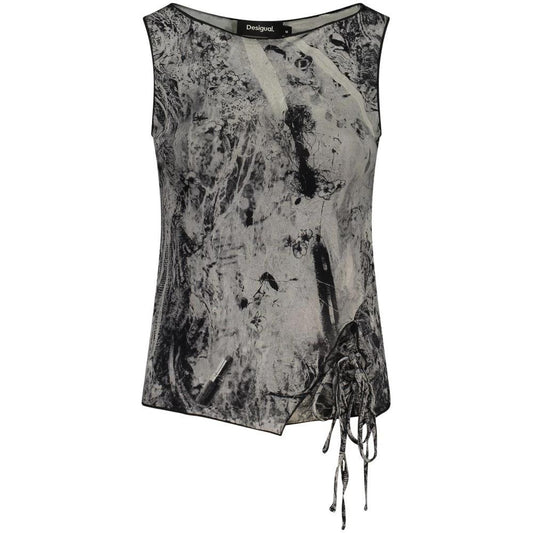 Desigual Schwarze Tanktops aus Elasthan by Desigual