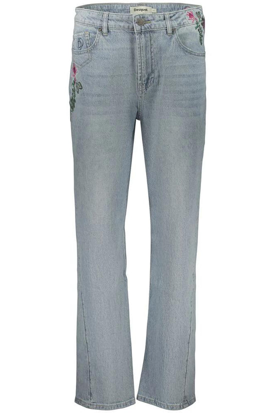 Desigual Blaue Baumwoll-Jeans mit geradem Bein by Desigual