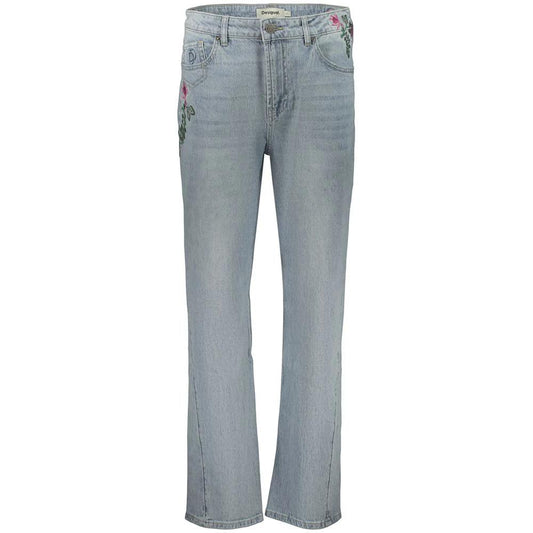 Desigual Blaue Baumwoll-Jeans mit geradem Bein by Desigual