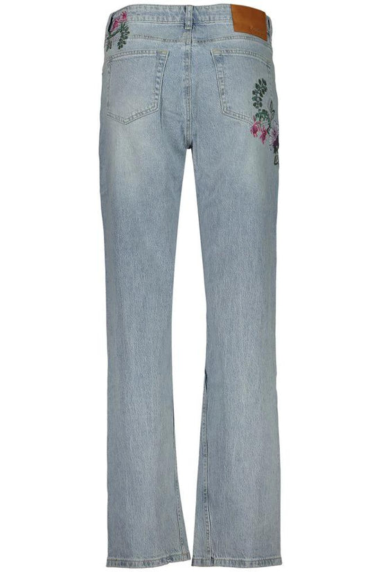 Desigual Blaue Baumwoll-Jeans mit geradem Bein by Desigual
