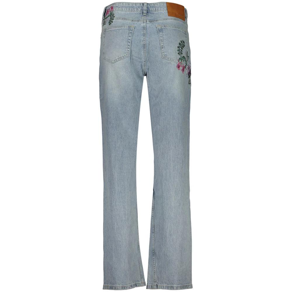 Desigual Blaue Baumwoll-Jeans mit geradem Bein by Desigual