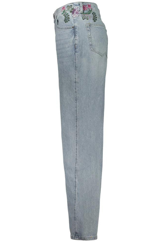 Desigual Blaue Baumwoll-Jeans mit geradem Bein by Desigual