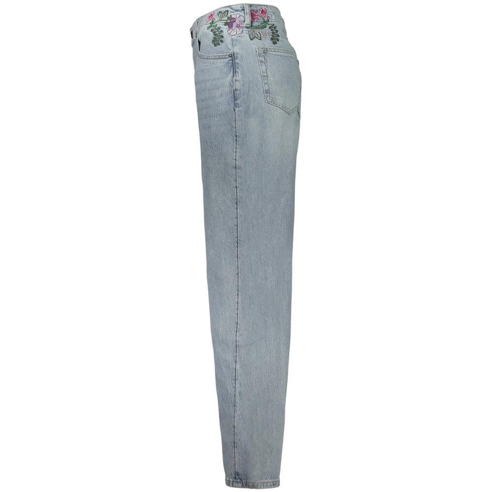 Desigual Blaue Baumwoll-Jeans mit geradem Bein by Desigual