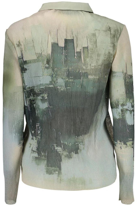 Desigual Grünes Hemd mit Muster aus Polyester by Desigual