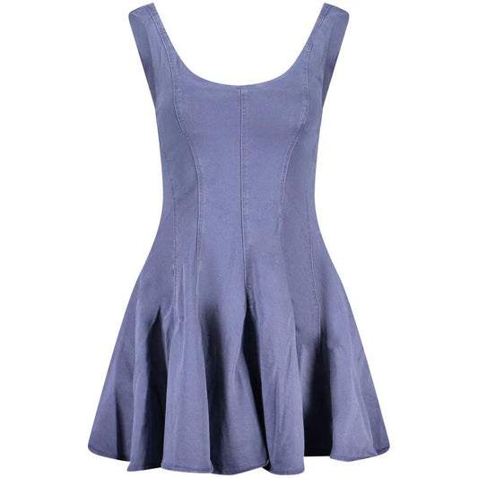Desigual Blaues Baumwoll-Freizeitkleid by Desigual