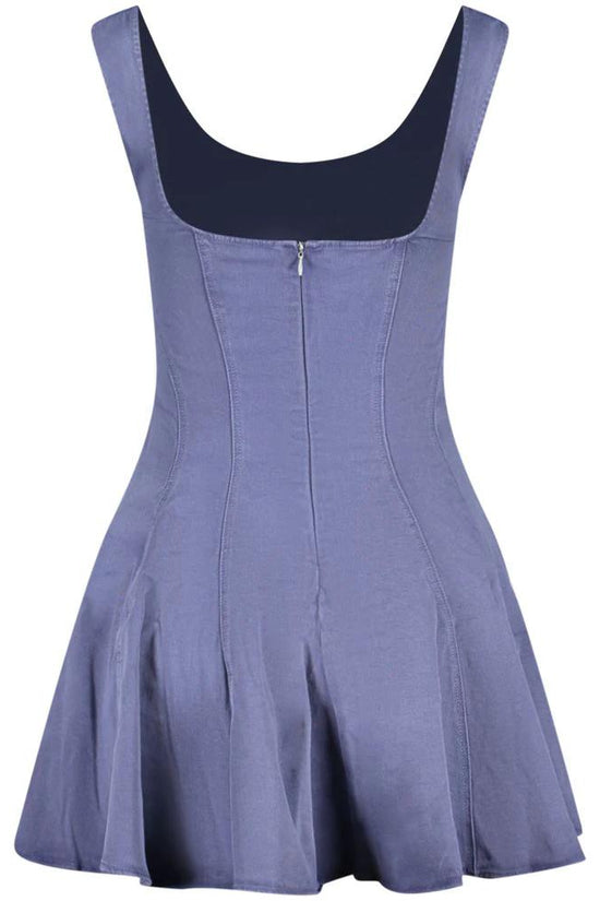 Desigual Blaues Baumwoll-Freizeitkleid by Desigual