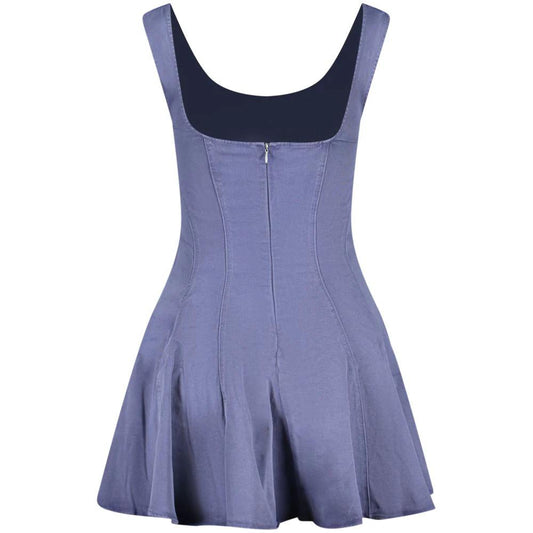 Desigual Blaues Baumwoll-Freizeitkleid by Desigual