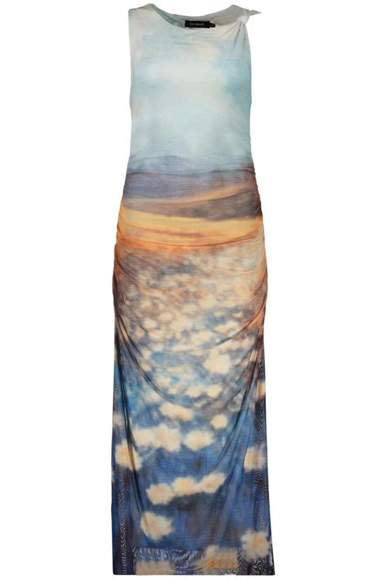 Desigual Blaues Freizeitkleid aus Polyester by Desigual