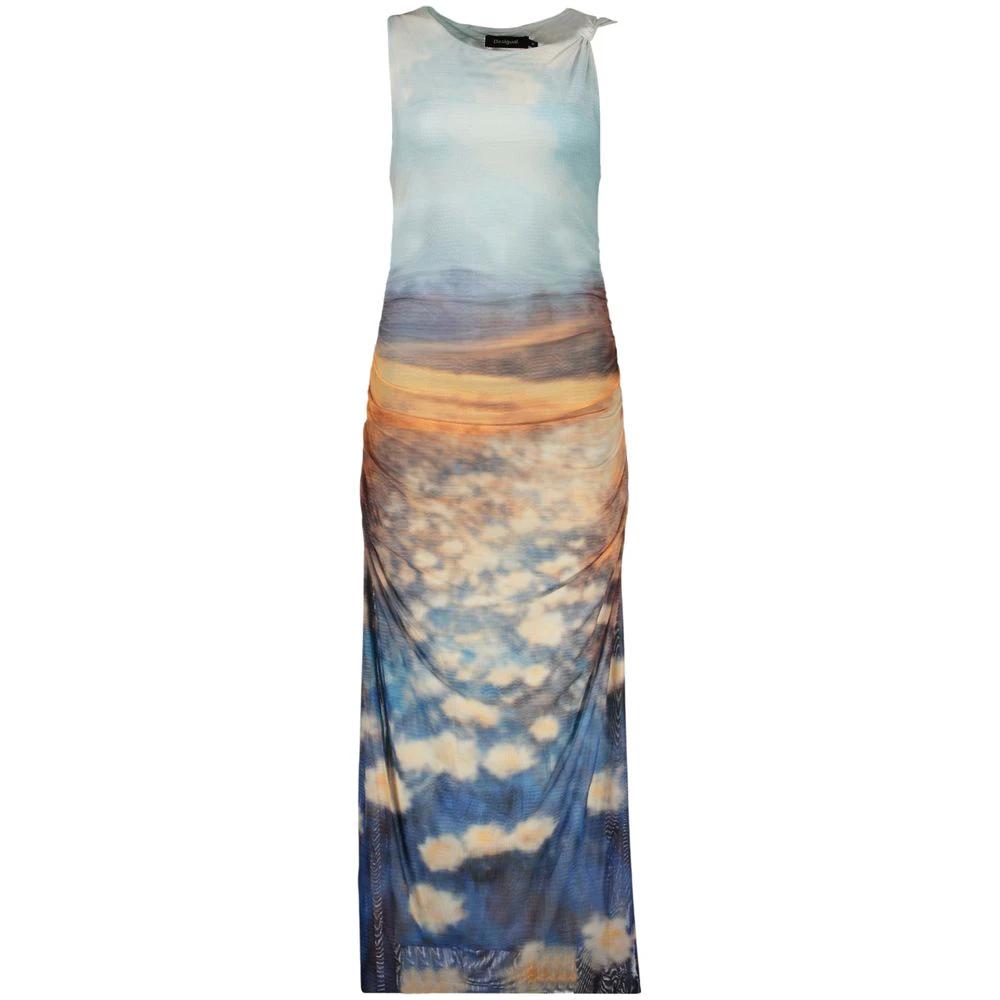 Desigual Blaues Freizeitkleid aus Polyester by Desigual