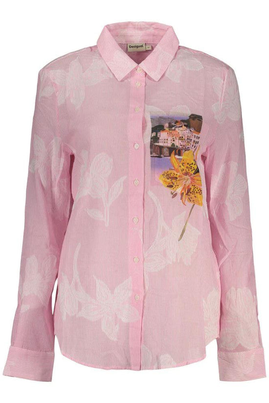 Desigual Hemd aus Baumwolle mit pinkfarbenem Muster by Desigual