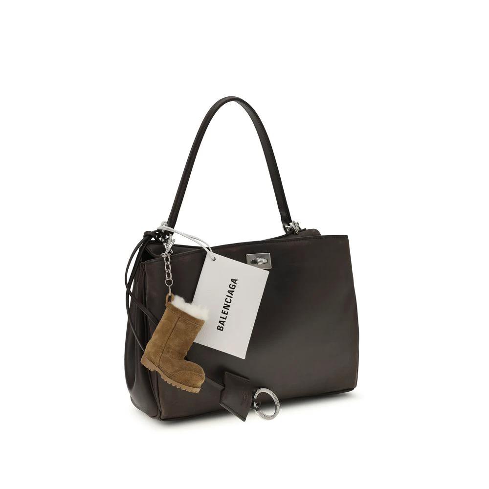 Balenciaga Braune Kalbsleder Bos Taurus Schultertasche by Balenciaga