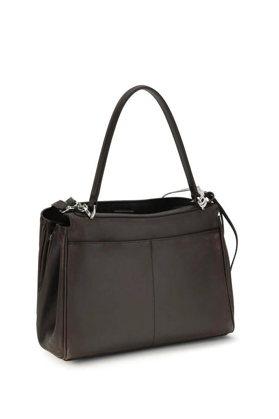 Balenciaga Braune Kalbsleder Bos Taurus Schultertasche by Balenciaga
