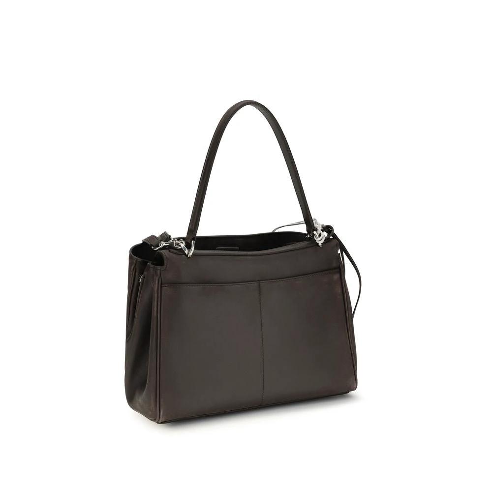 Balenciaga Braune Kalbsleder Bos Taurus Schultertasche by Balenciaga