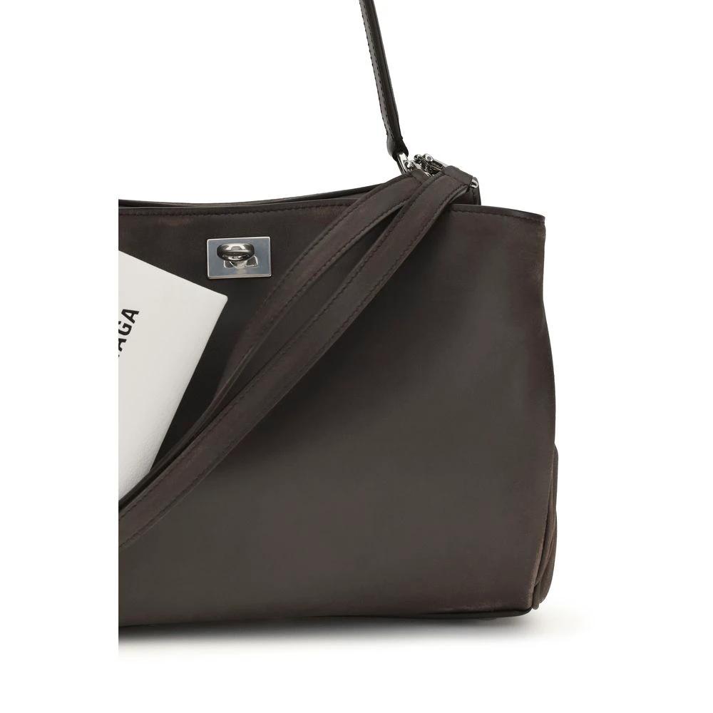 Balenciaga Braune Kalbsleder Bos Taurus Schultertasche by Balenciaga