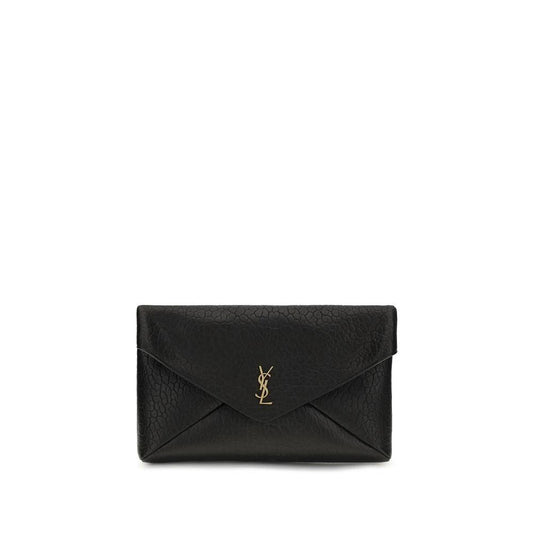 Saint Laurent Schwarze Lammleder Schultertasche Ovis Aries Aries by Saint Laurent