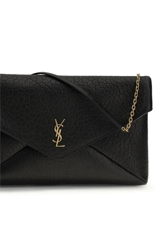 Saint Laurent Schwarze Lammleder Schultertasche Ovis Aries Aries by Saint Laurent