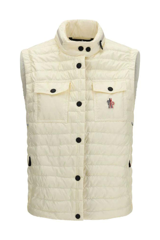Moncler Grenoble Beige Polyamid Ärmellose Jacke by Moncler Grenoble