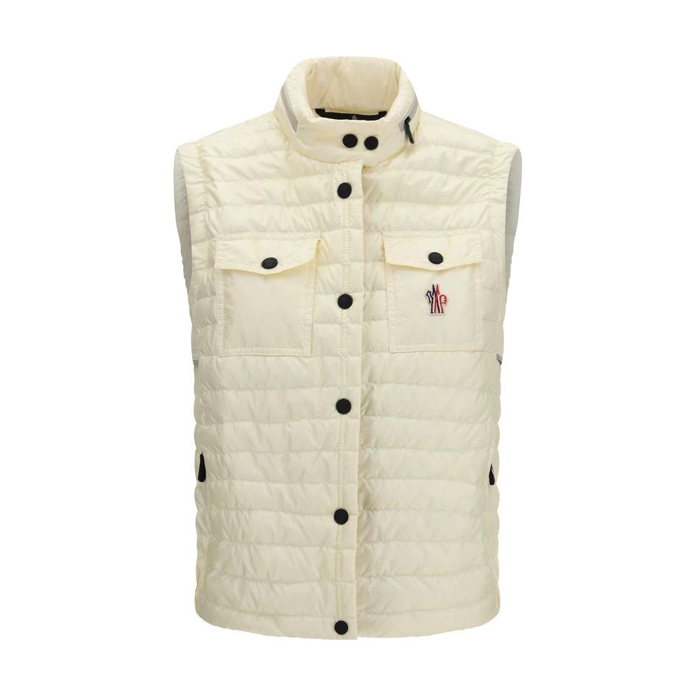 Moncler Grenoble Beige Polyamid Ärmellose Jacke by Moncler Grenoble