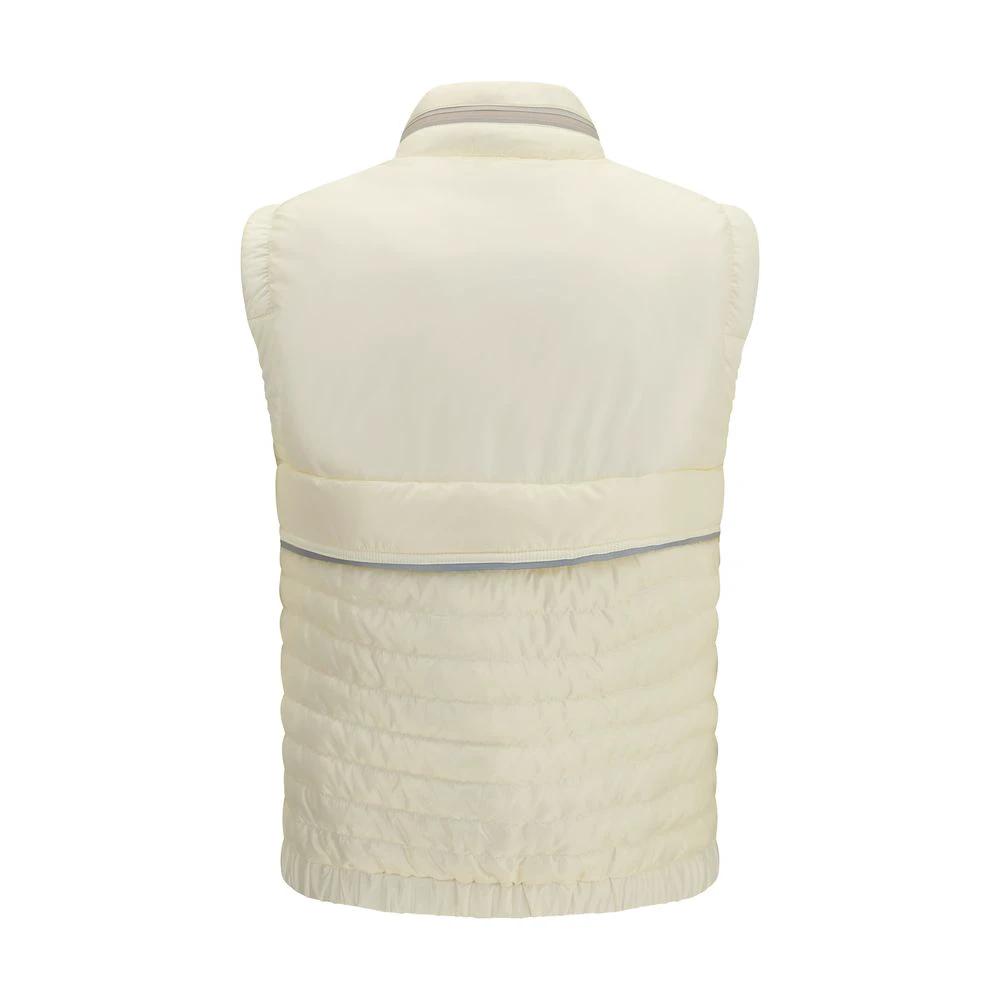 Moncler Grenoble Beige Polyamid Ärmellose Jacke by Moncler Grenoble