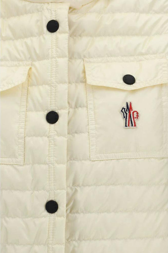 Moncler Grenoble Beige Polyamid Ärmellose Jacke by Moncler Grenoble