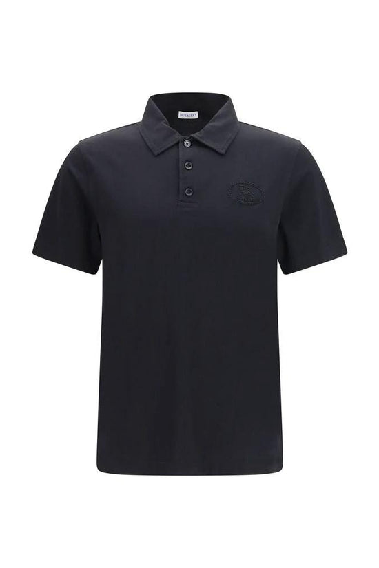 Burberry Blaues Baumwoll-Poloshirt by Burberry