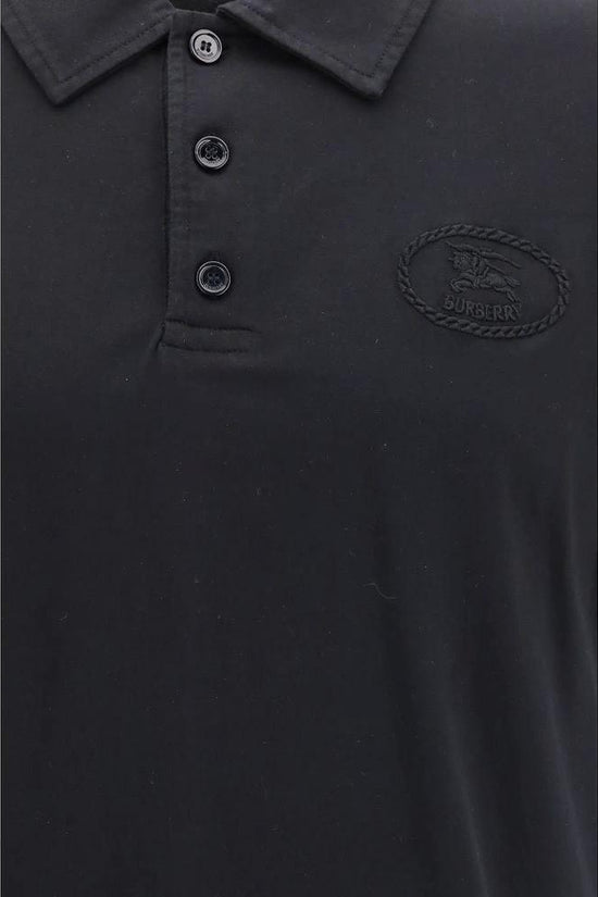 Burberry Blaues Baumwoll-Poloshirt by Burberry