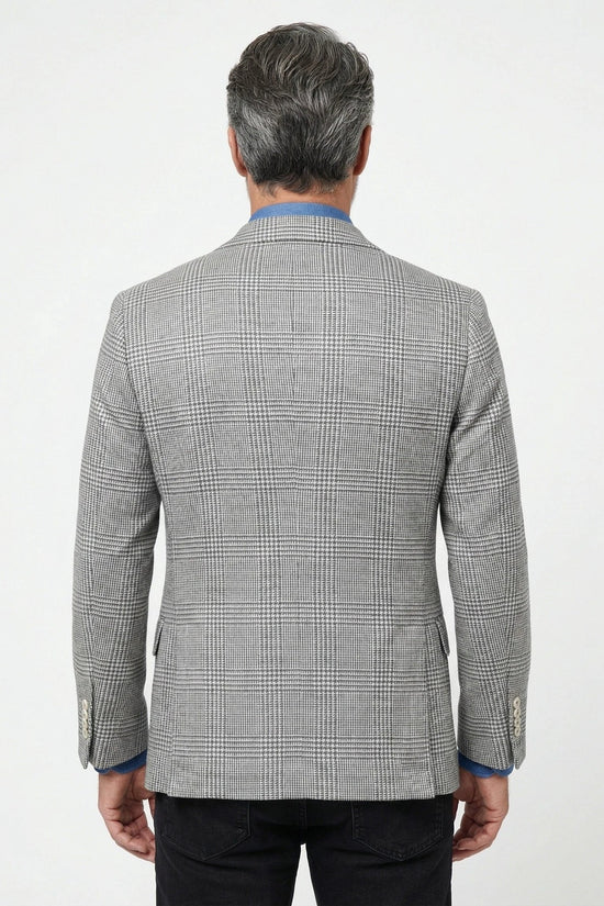 Brunello Cucinelli Grauer Wollblazer by Brunello Cucinelli