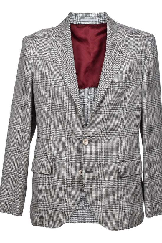 Brunello Cucinelli Grauer Wollblazer by Brunello Cucinelli