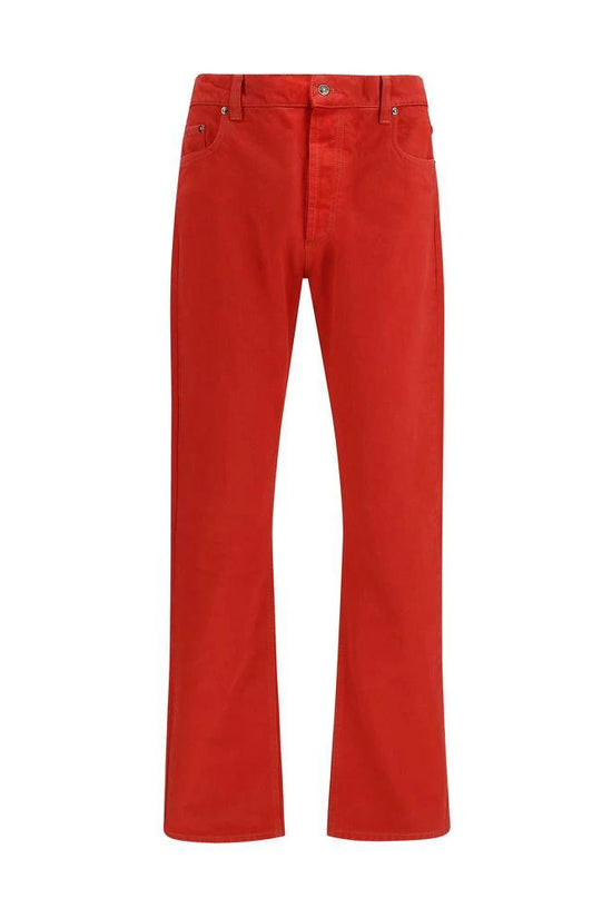 Versace Mehrfarbige Jeans aus Baumwolle im geraden Schnitt by Versace