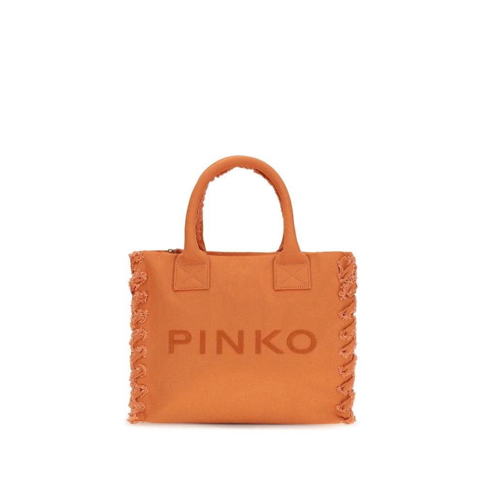 PINKO Orange Cotton Shoulder Bag by PINKO