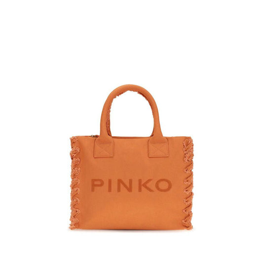 PINKO Orange Cotton Shoulder Bag by PINKO