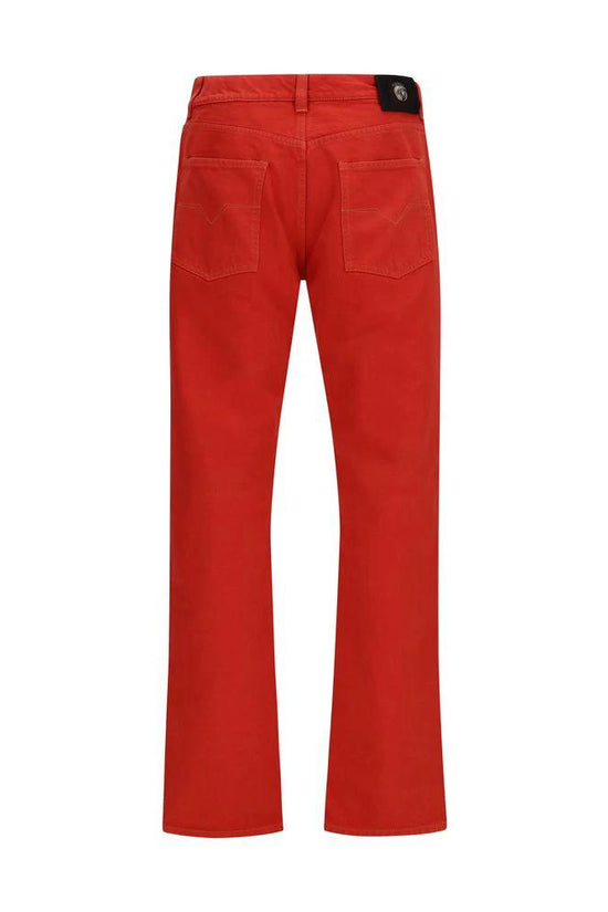 Versace Mehrfarbige Jeans aus Baumwolle im geraden Schnitt by Versace
