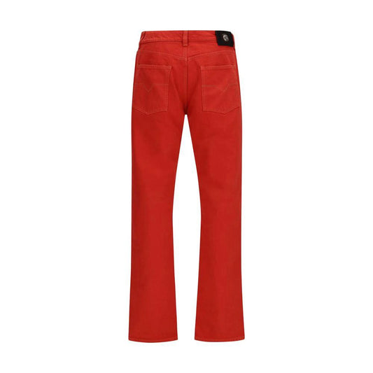 Versace Mehrfarbige Jeans aus Baumwolle im geraden Schnitt by Versace
