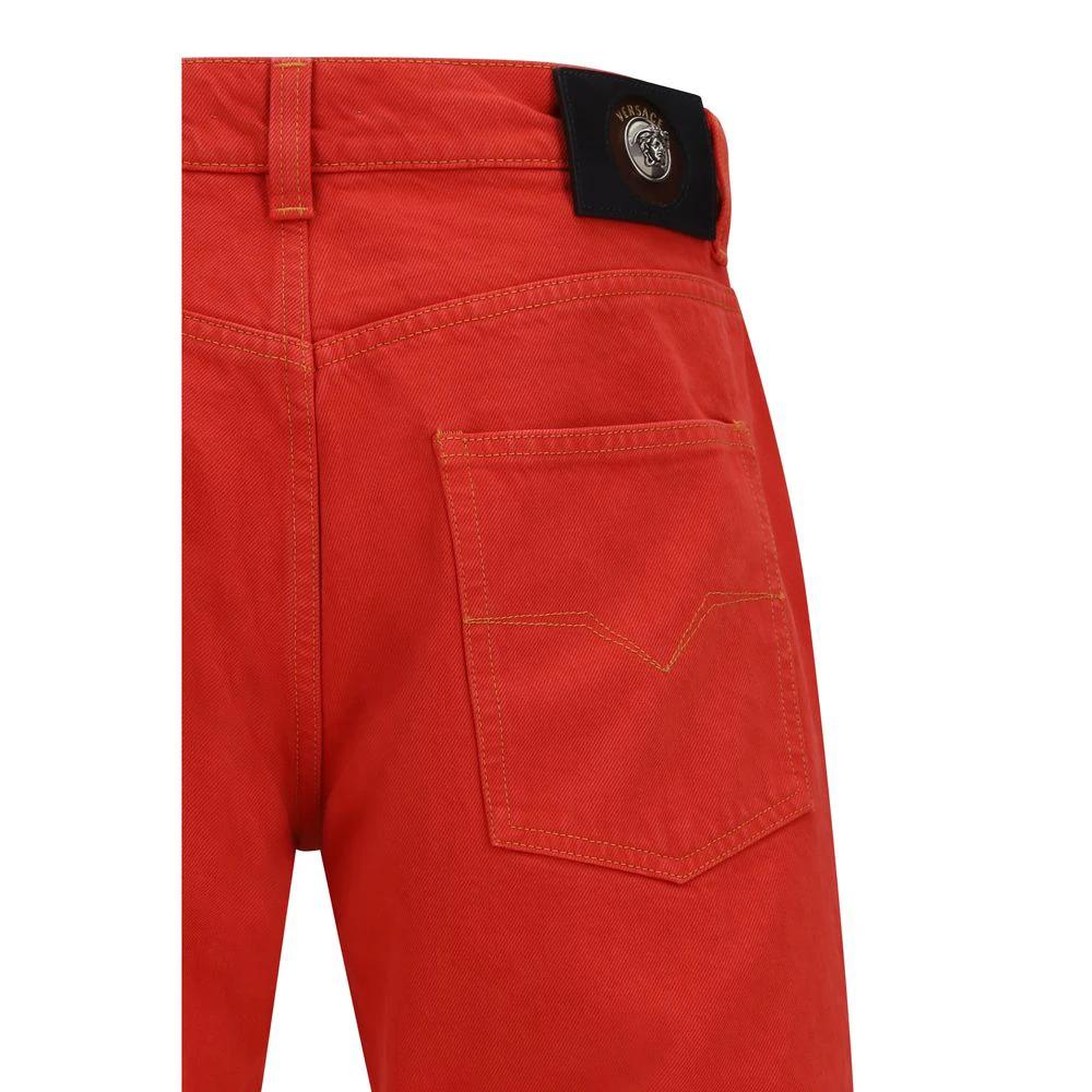 Versace Mehrfarbige Jeans aus Baumwolle im geraden Schnitt by Versace