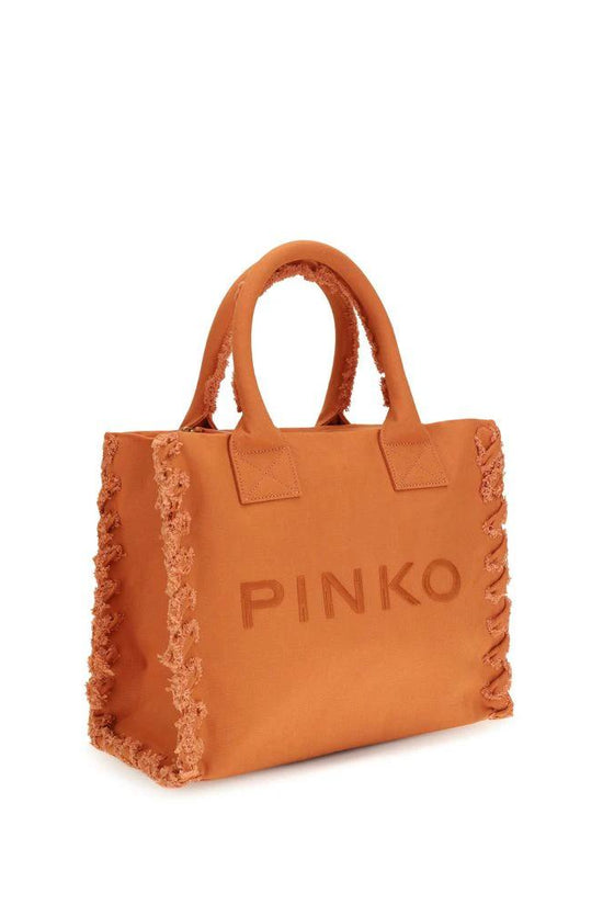PINKO Orange Cotton Shoulder Bag by PINKO