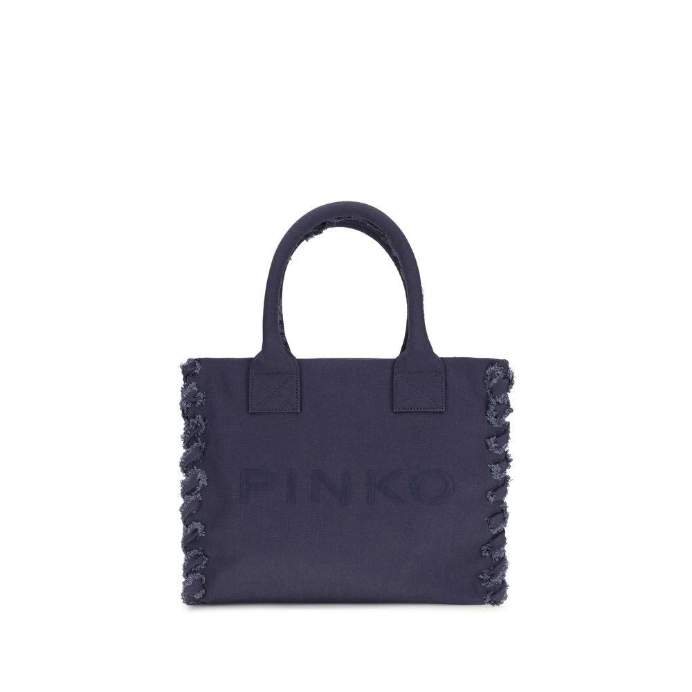 PINKO Schultertasche aus blauer Baumwolle by PINKO